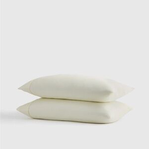 QUINCE Giza Cotton Pillow Case Set Standard Ivory